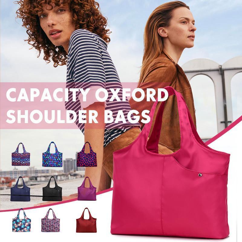 Capacity oxford store shoulder bag