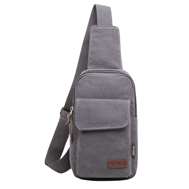 Canvas Crossbody Chest Bag