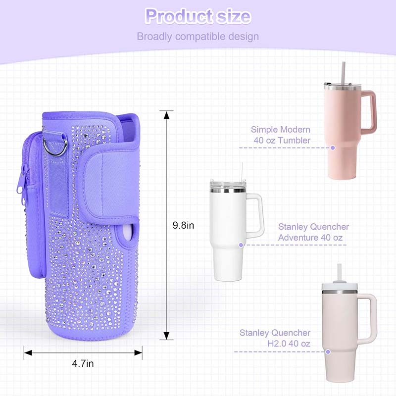 Glittering Diamond Drinkware Tumbler Bag