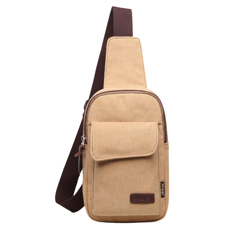 Canvas Crossbody Chest Bag