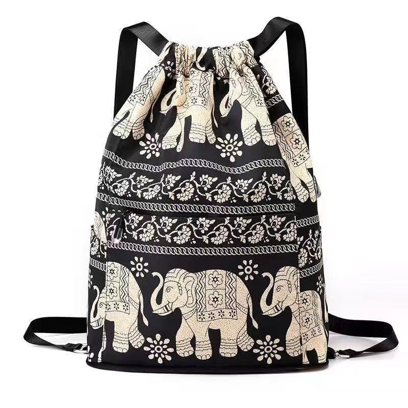 Ethnic Style Drawstring Shoulder Bag