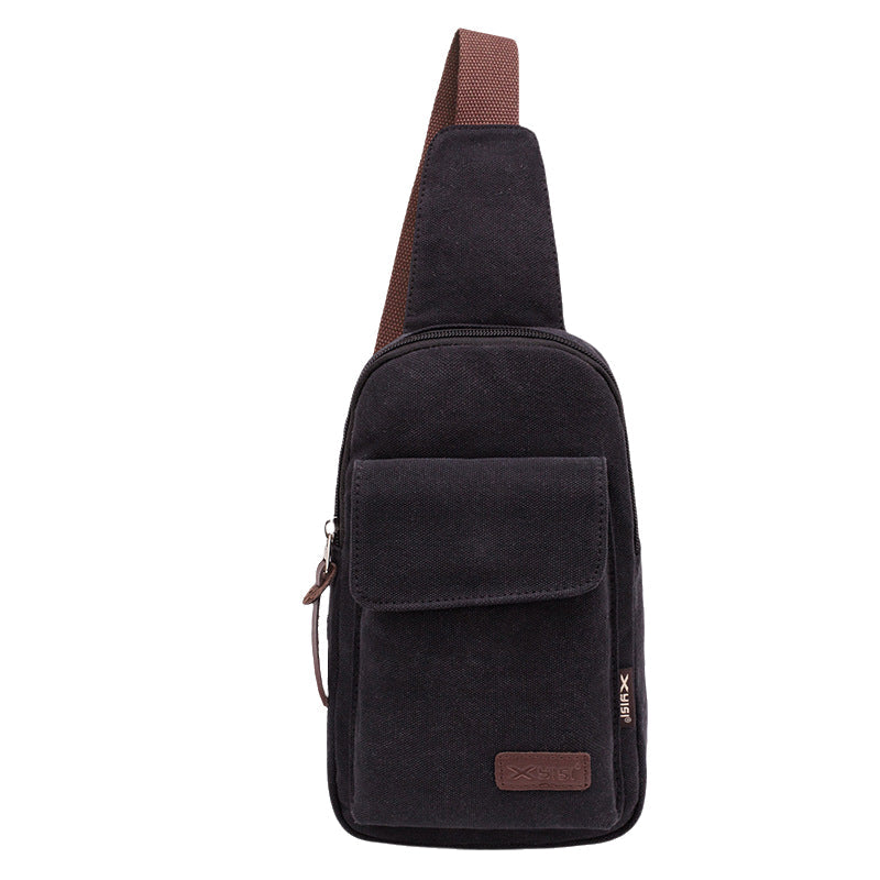 Canvas Crossbody Chest Bag