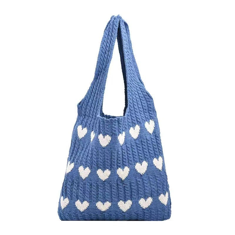 Knitted Love Tote Bag