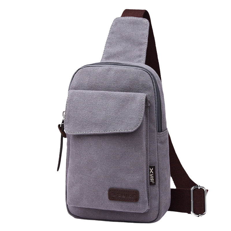 Canvas Crossbody Chest Bag