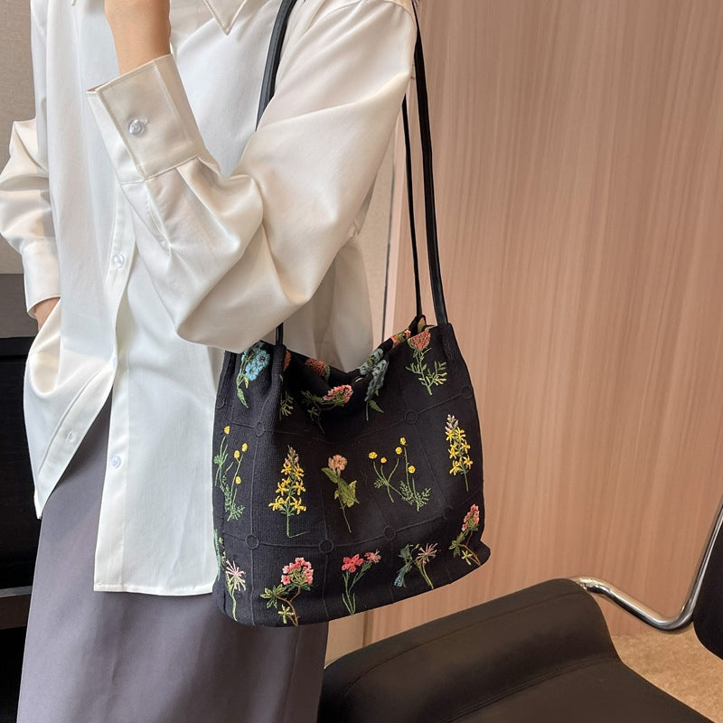 Embroidered Trend Tote Bag