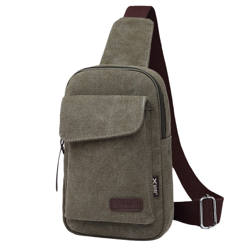 Canvas Crossbody Chest Bag