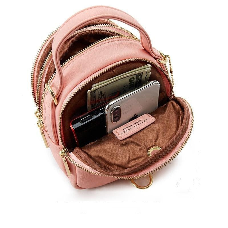 Multi-Compartment Lightweight Crossbody Bag