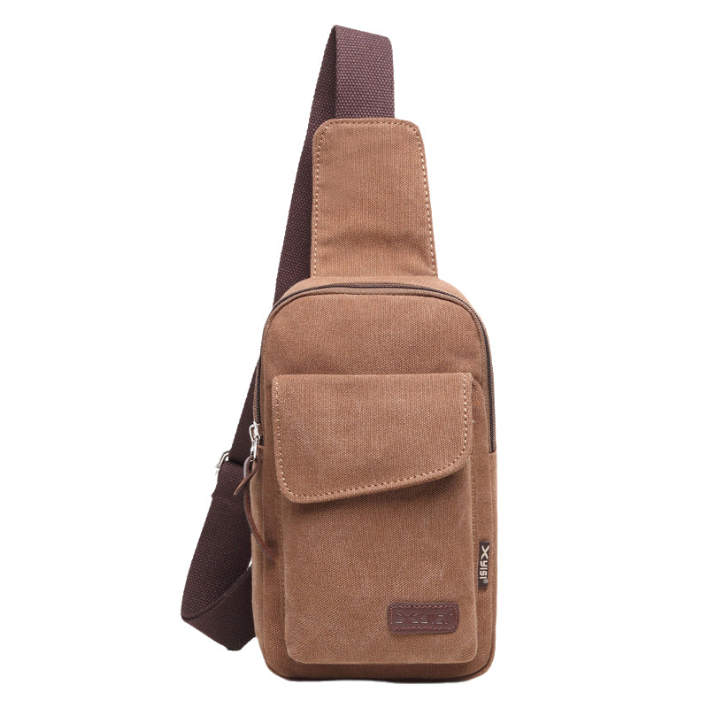 Canvas Crossbody Chest Bag