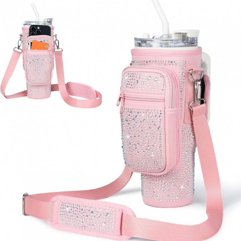 Glittering Diamond Drinkware Tumbler Bag