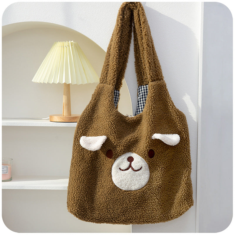 Fluffy Pup Tote Bag