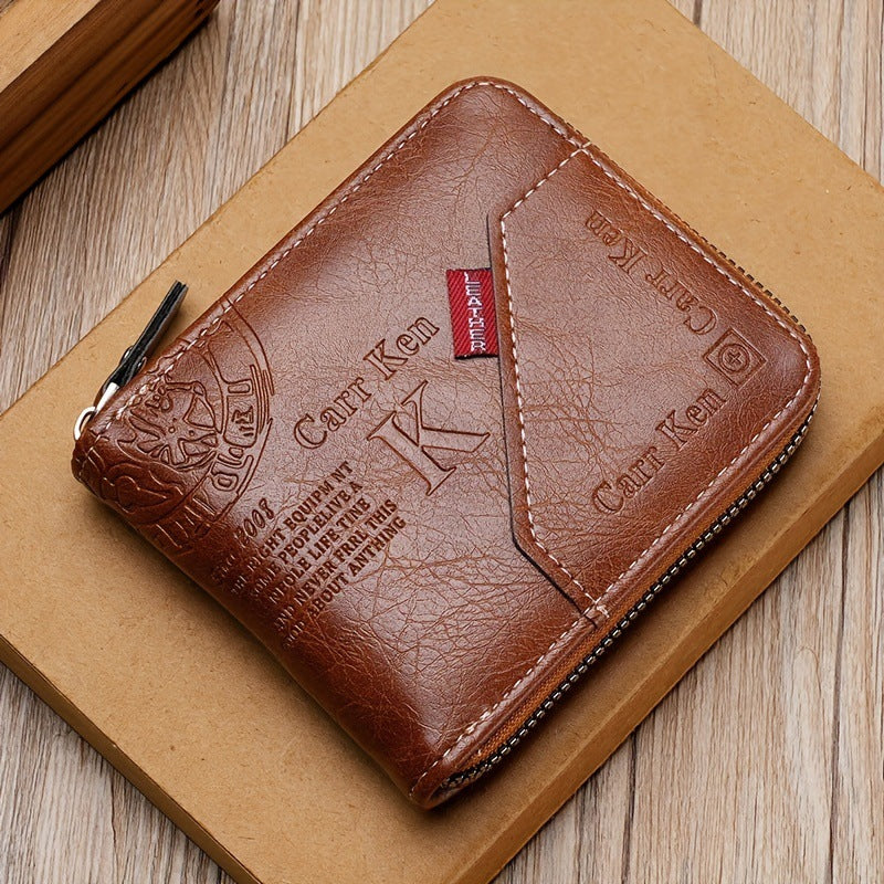 Alphabet Print Short Wallet