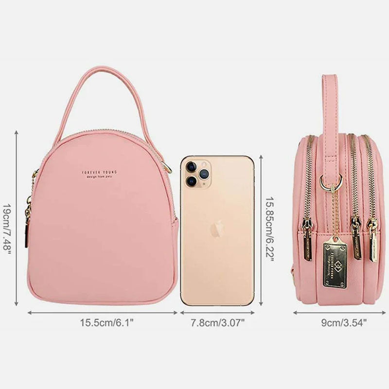 Multi-Compartment Lightweight Crossbody Bag Phone Bag