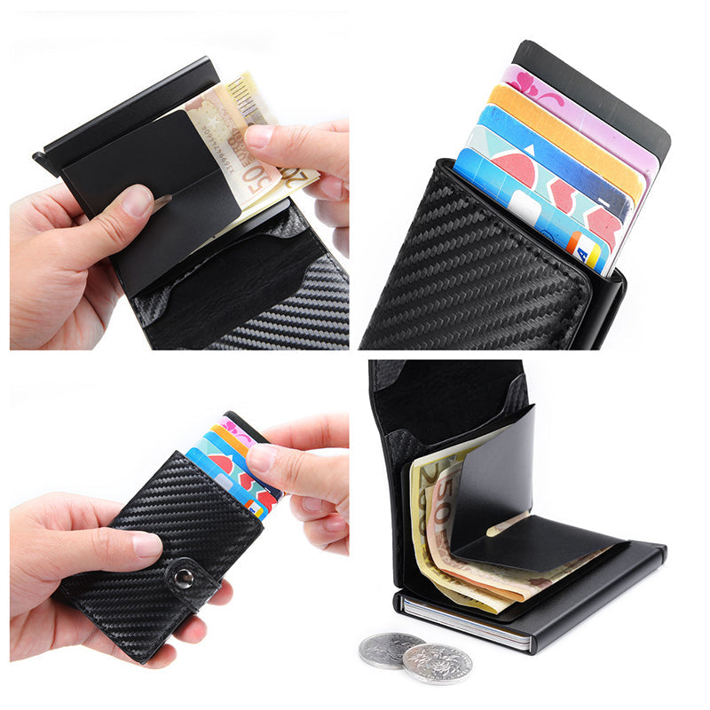 RFID Carbon Fiber Card Holder Wallet