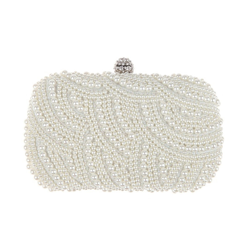 Evening Clutch Purse Wedding Beaded Pearl Clutch Bag Bridal Handbags