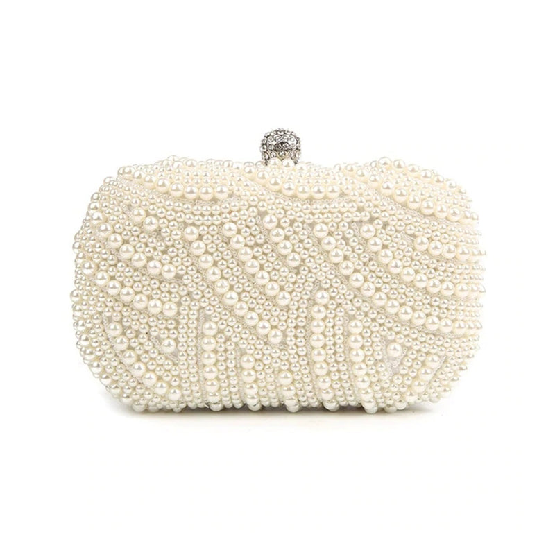 Evening Clutch Purse Wedding Beaded Pearl Clutch Bag Bridal Handbags