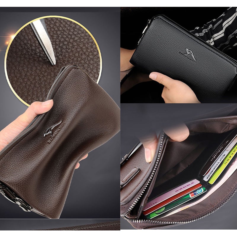 Men's Clutch Zipper Wallet