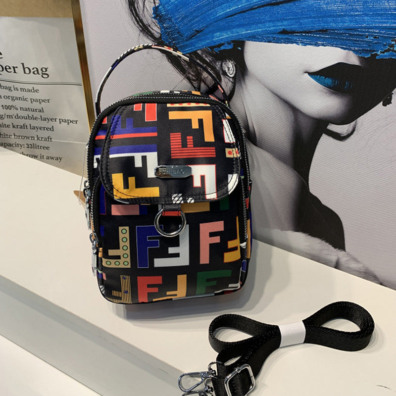 Nylon Print Crossbody Bag