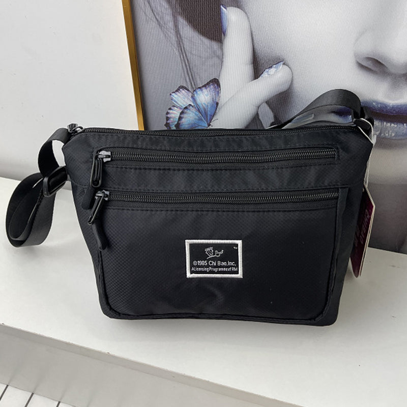 Women's Fashion Solid Color Nylon Shoulder Bag