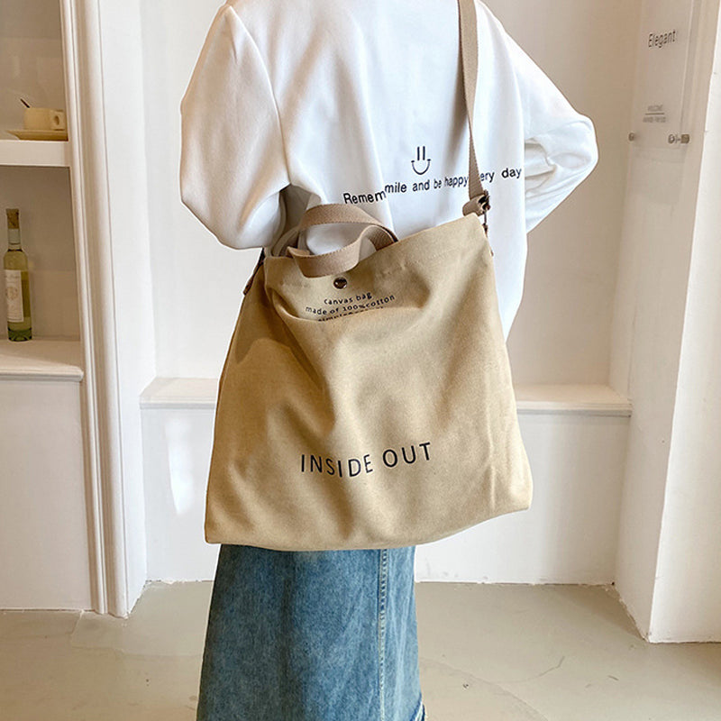 Vintage Canvas Shoulder Bag