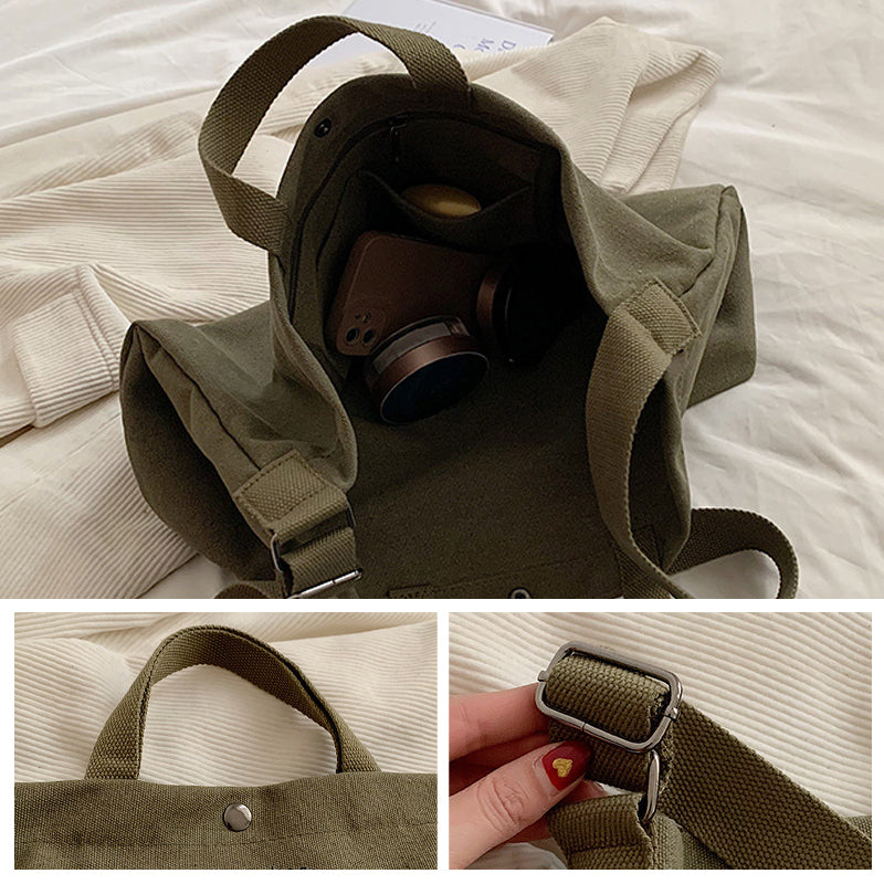 Vintage Canvas Shoulder Bag