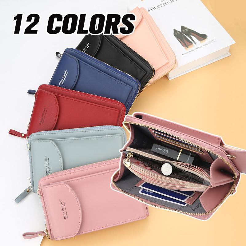 Shoulder Bag Women's Multifunction Phone Bag, Ladies Crossbody Card Slots Wallet