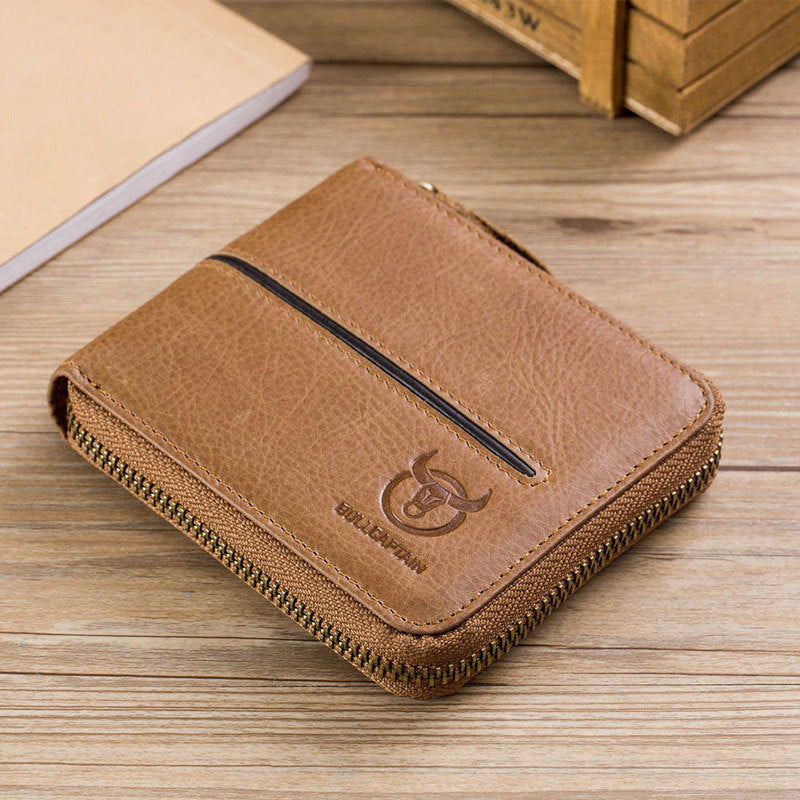 Men RFID Blocking Multi-slot Wallet