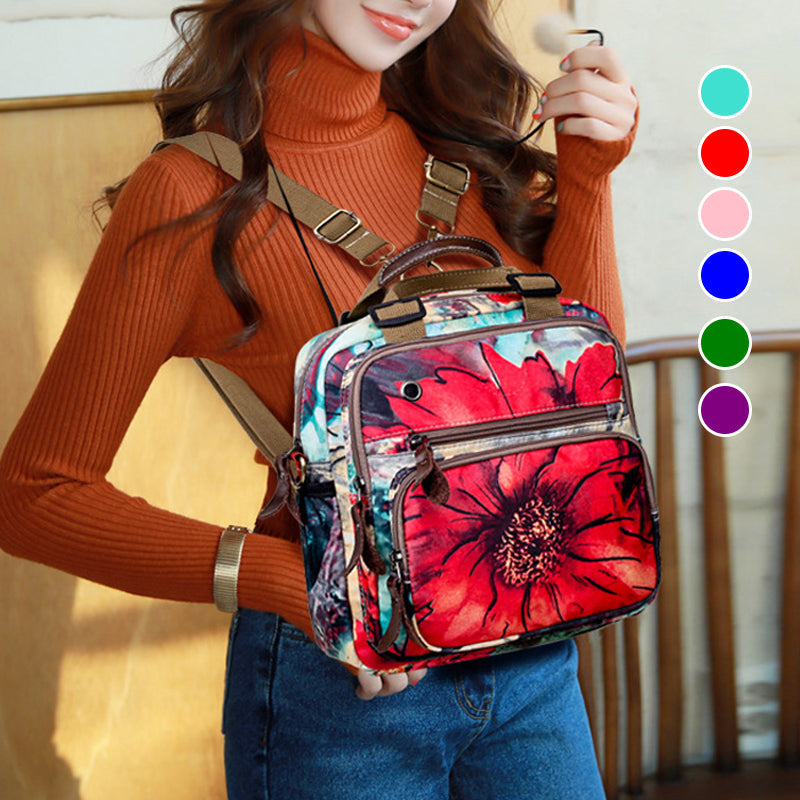 Leisure Style Flower Pattern Backpack