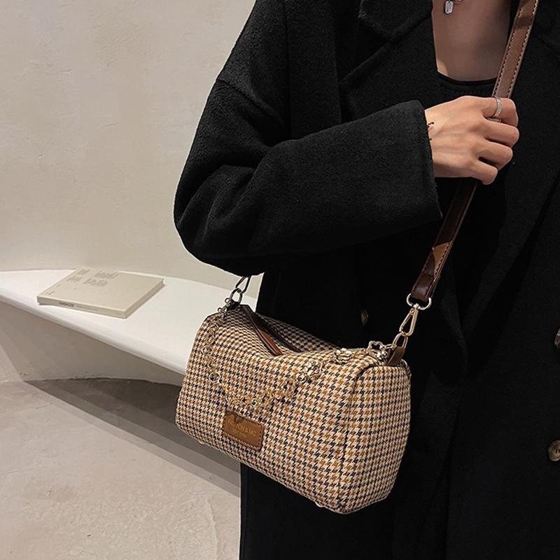 Plaid Shoulder Bag