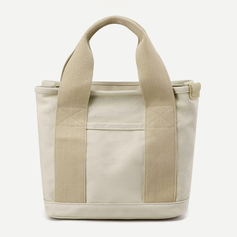 Women's Small Casual Canvas Multi-pocket Tote Handbag