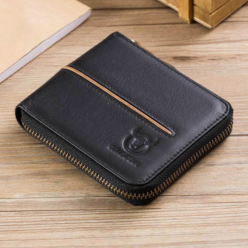 Men RFID Blocking Multi-slot Wallet