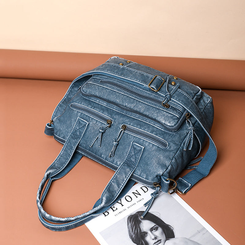 Denim Color Tote Handbags