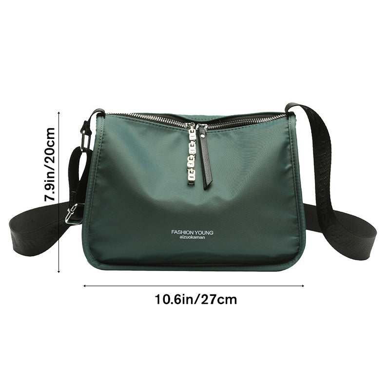 Monochrome Nylon Shoulder Bag