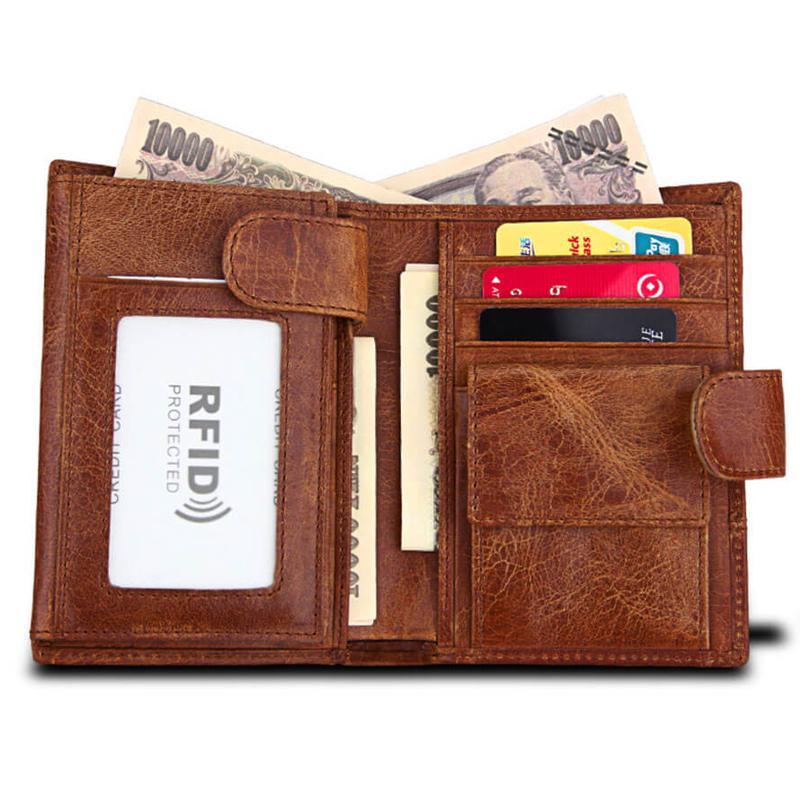 Genuine Leather RFID Men's Wallet