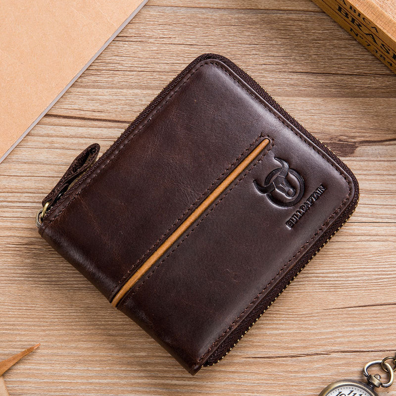 Men RFID Blocking Multi-slot Wallet