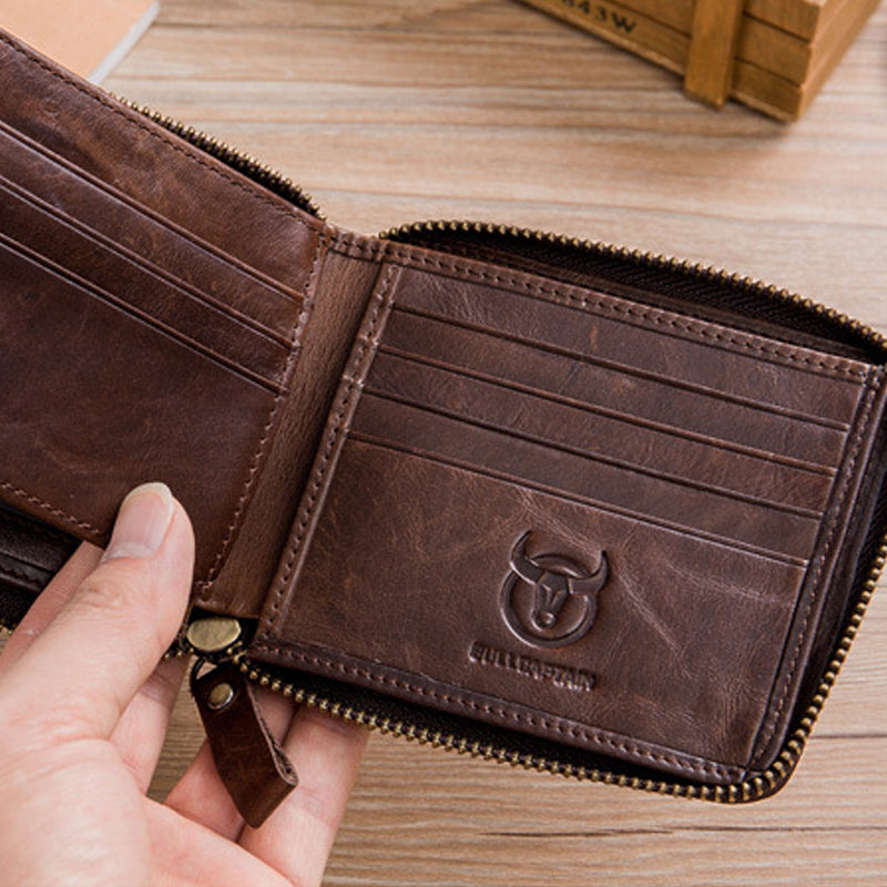 Men RFID Blocking Multi-slot Wallet