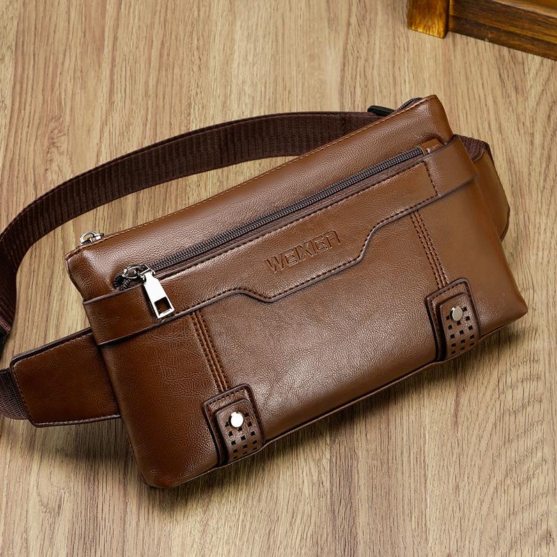 Men's casual retro waterproof crossbody chest bag