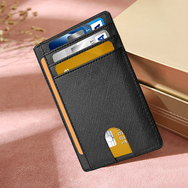 Slim Minimalist RFID Blocking Leather Wallets