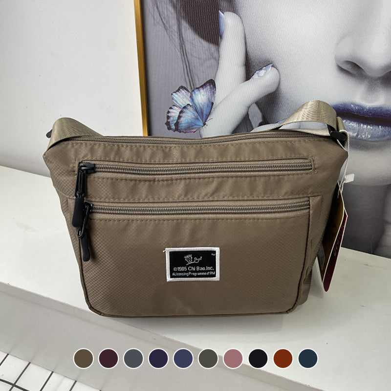 Women's Fashion Solid Color Nylon Shoulder Bag