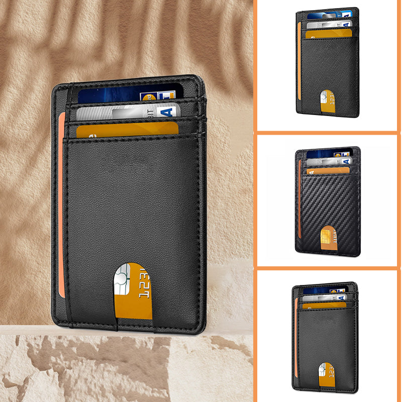 Slim Minimalist RFID Blocking Leather Wallets