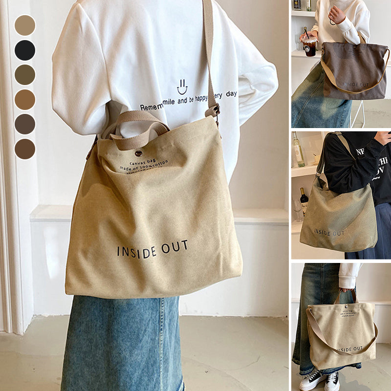 Vintage Canvas Shoulder Bag