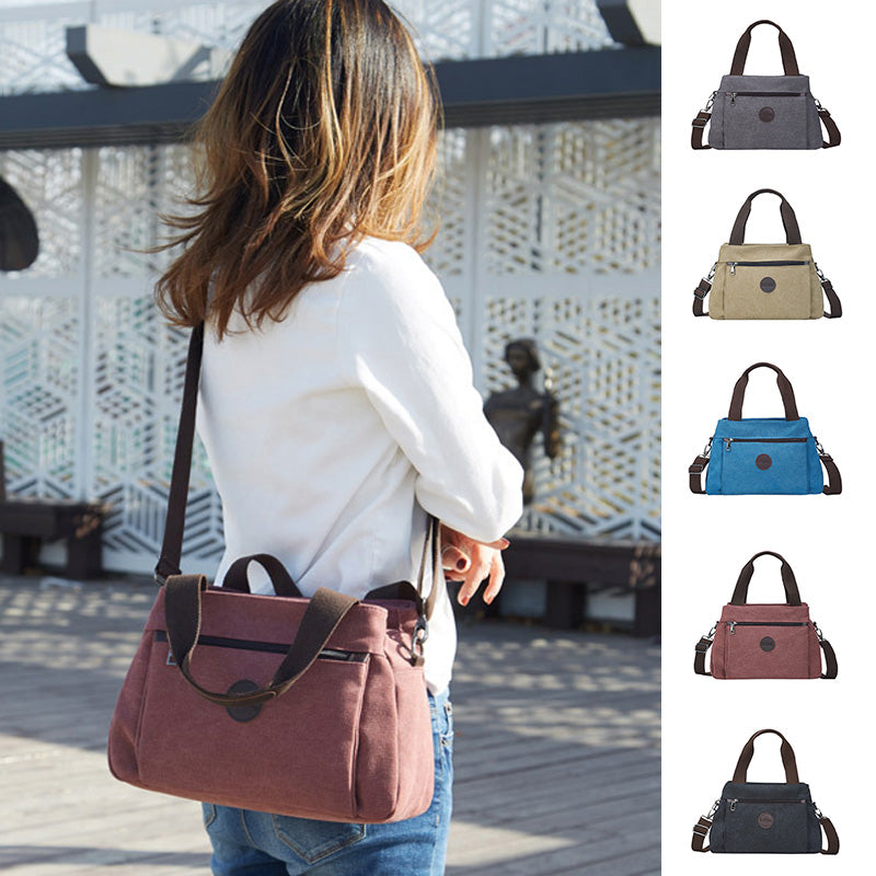 High Capacity Multi-Pocket Crossbody Handbag