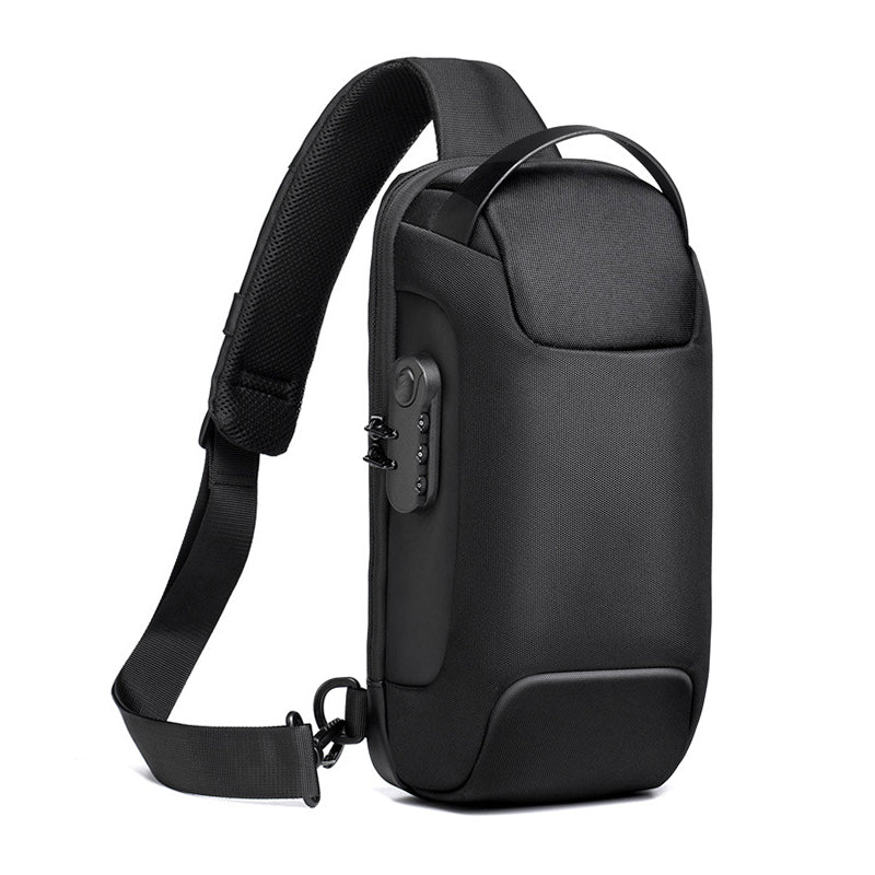 Anti Theft Waterproof Crossbody Bag, Sling Bag with USB Charging Port