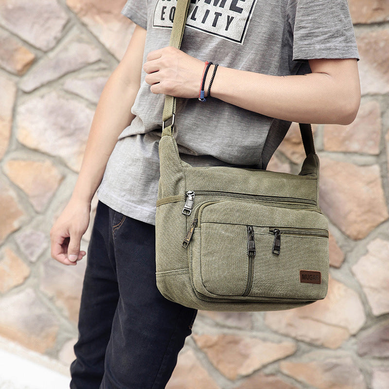 Men's Cross-body Canvas Bag