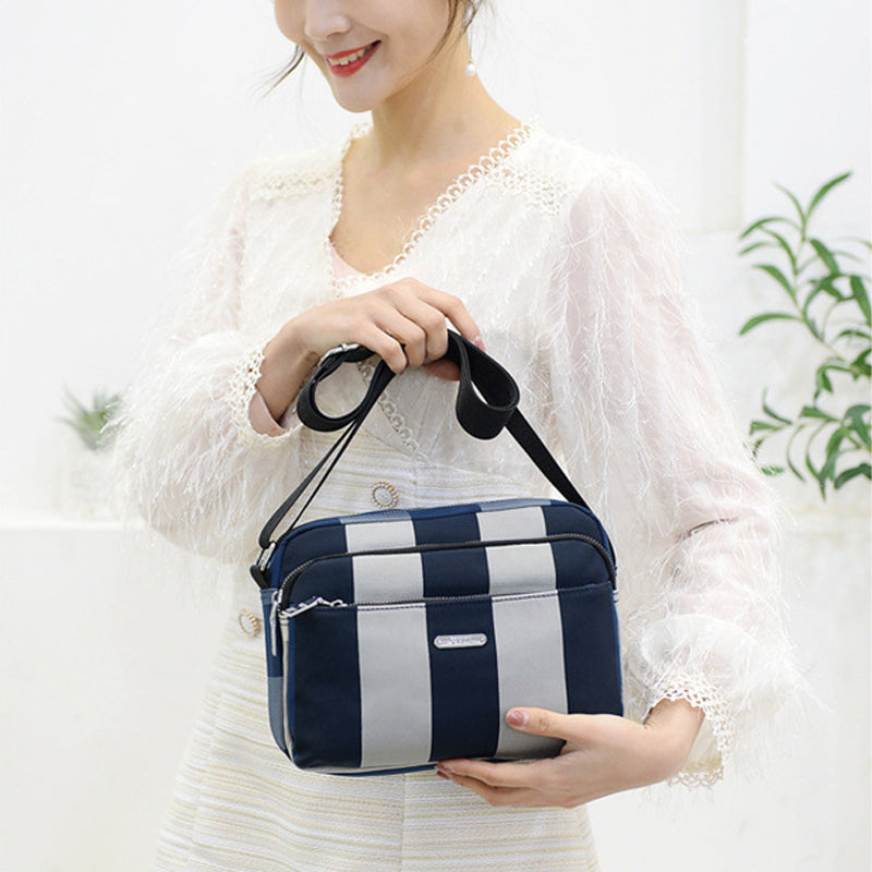 Convenient Multi-layer Plaid Women's Shoulder Bag