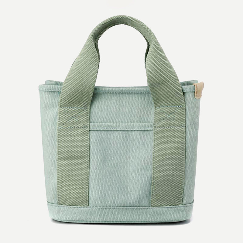 Women's Small Casual Canvas Multi-pocket Tote Handbag