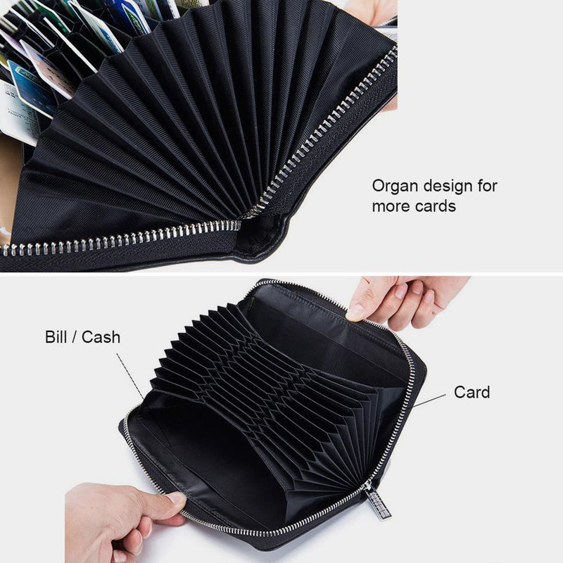 RFID Antimagnetic Long Wallet, 36 Card Slots 6.5 inch Phone Bag Card Holder