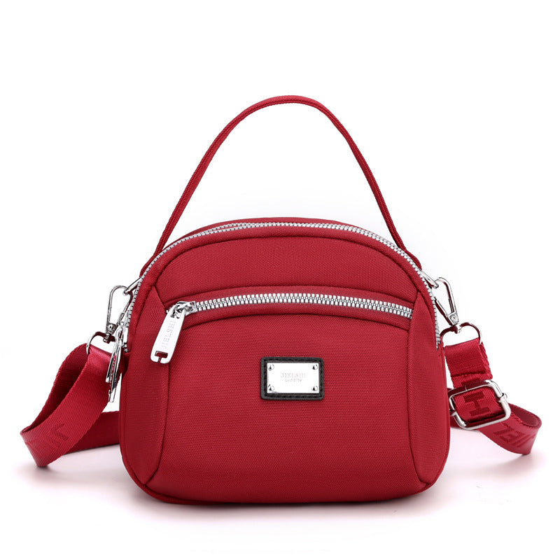 Lightweight Small Solid Nylon Crossbody Bag