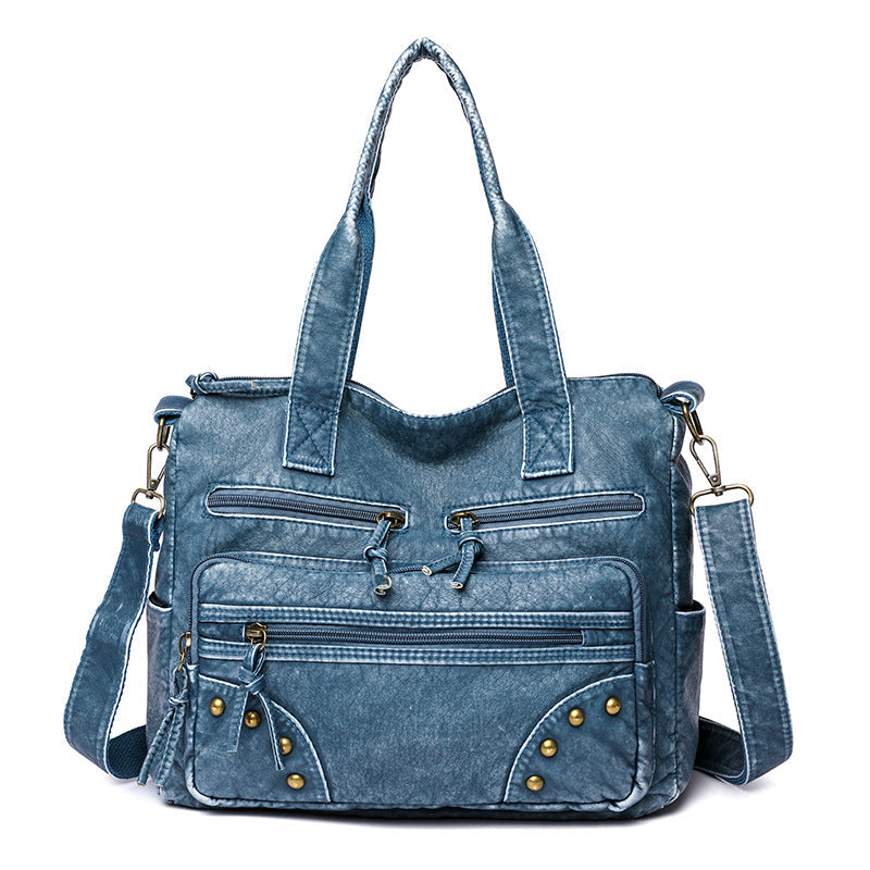 Denim Color Tote Handbags